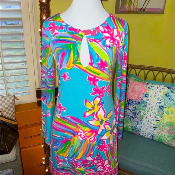 Lilly Pulitzer Dresses & Skirts - Lilly Pulitzer NWT Fairfield Tunic Dress Sea Blue Summer Haze 🦄  Size XS GRAIL!!